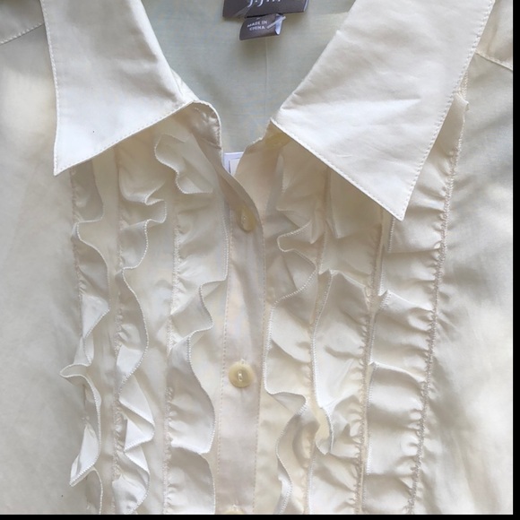 J.Jill☀️Silky Ruffled Blouse☀️ - Picture 3 of 7